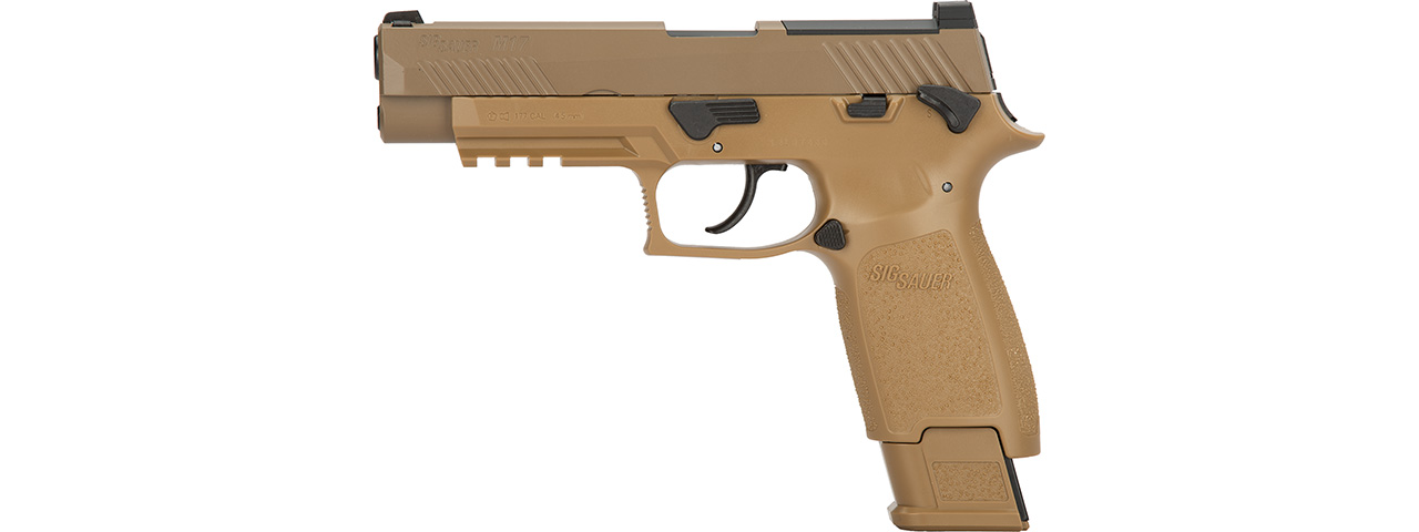 Sig Air P320-M17 CO2 GBB Air Pistol (Color: Coyote Tan) - Click Image to Close