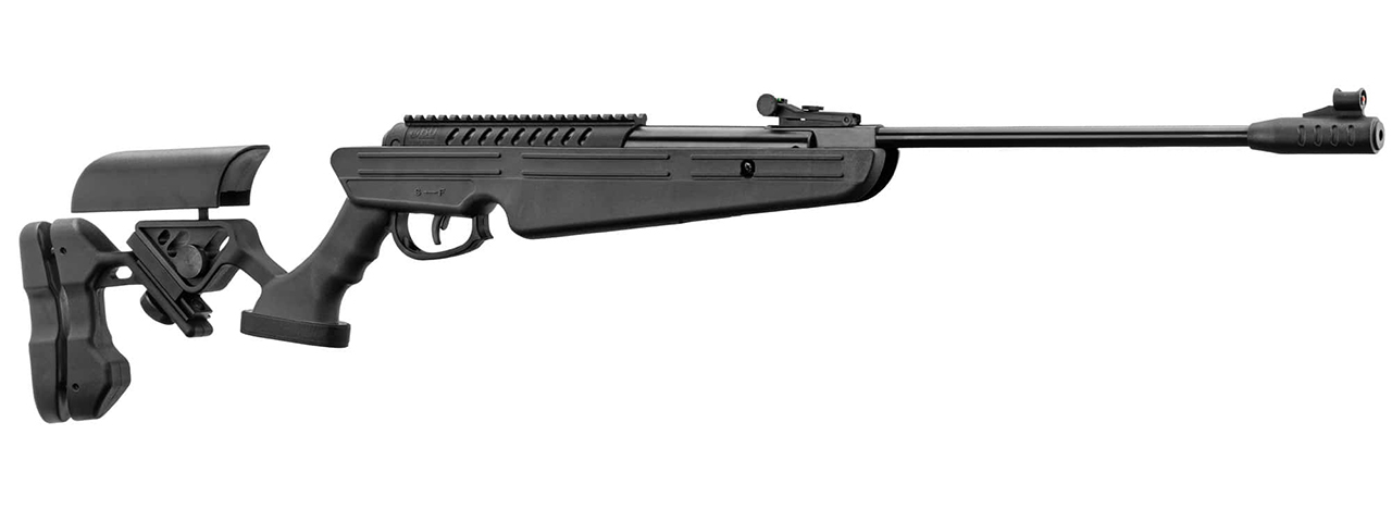 BO Manufacture Quantico Cal .177 Air Rifle w/ Spring Piston (BLACK) - Click Image to Close