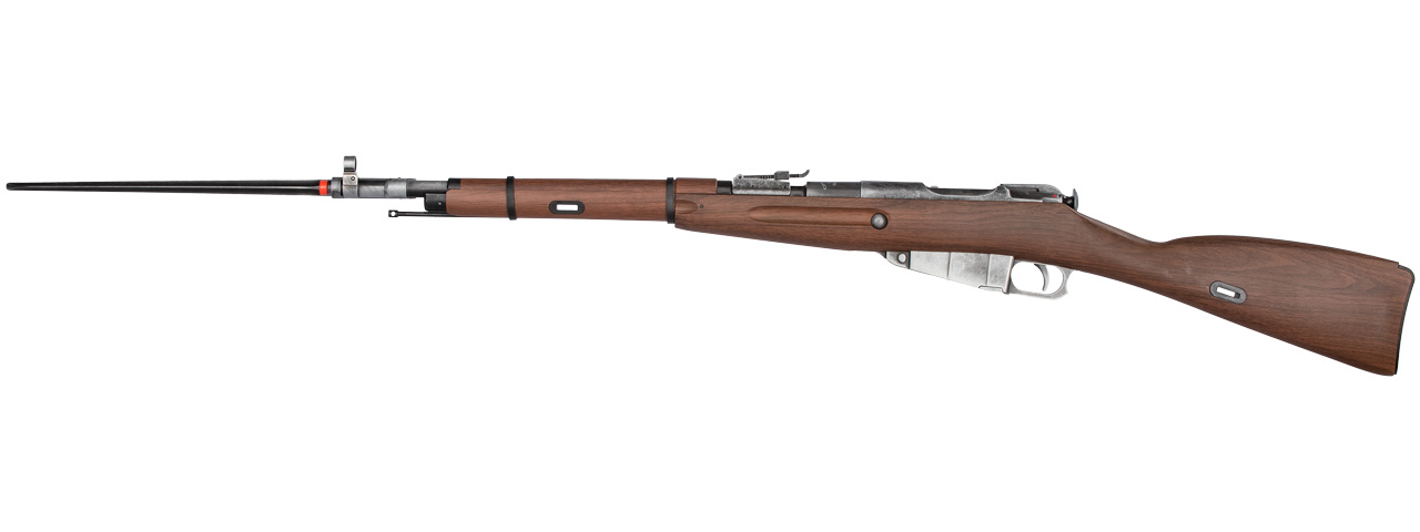 BO Manufacture WWII Mosin-Nagant M44 Airsoft CO2 Bolt Action Rifle (FAUX WOOD) - Click Image to Close