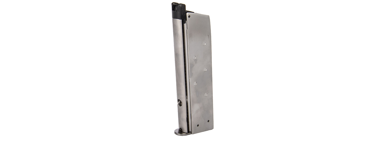 WE-Tech 15 Round 1911 Single Stacked GBB Airsoft Magazine (Silver) - Click Image to Close