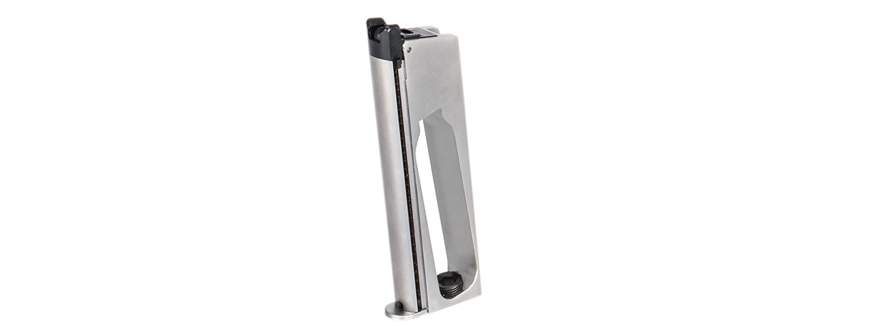 WE Tech Gen2 Full-Metal 1911 GBB Pistol Magazine, Chrome - Click Image to Close