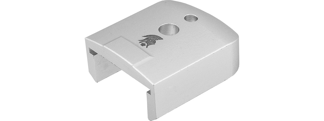 Lancer Tactical Magazine Base Pad for Hi-Capa Airsoft Pistols (SILVER) - Click Image to Close