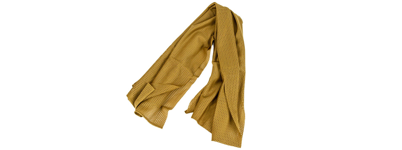 Spec Ops High Speed Sniper Veil Head Wrap Scarf (Color: Tan) - Click Image to Close