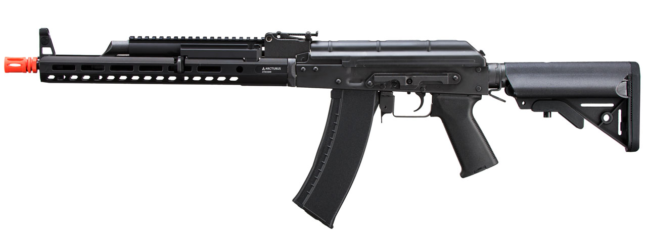 Arcturus Tactical AK Airsoft AEG w/ M-LOK Handguard and Adjustable Stock (Color: Black) - Click Image to Close