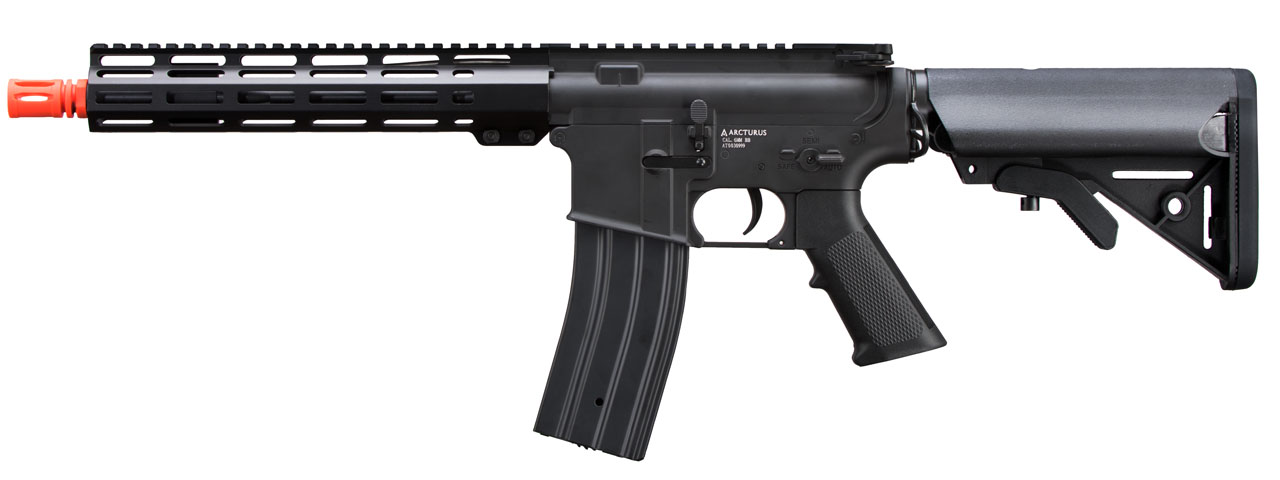 Arcturus Tactical 10" M4 Airsoft AEG Rifle w/ M-LOK Handguard and Adjustable Stock (Color: Black) - Click Image to Close