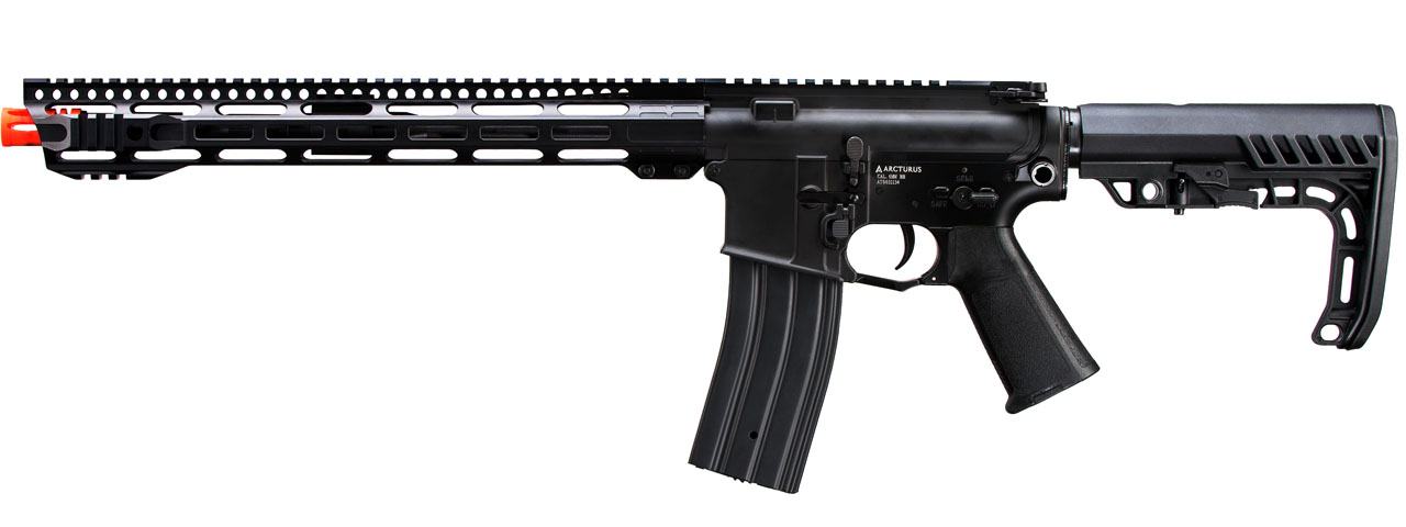 Arcturus M4E3 15.25 Ambidextrous Airsoft AEG Rifle w/ M-LOK Handguard and Adjustable Stock (Color: Black) - Click Image to Close