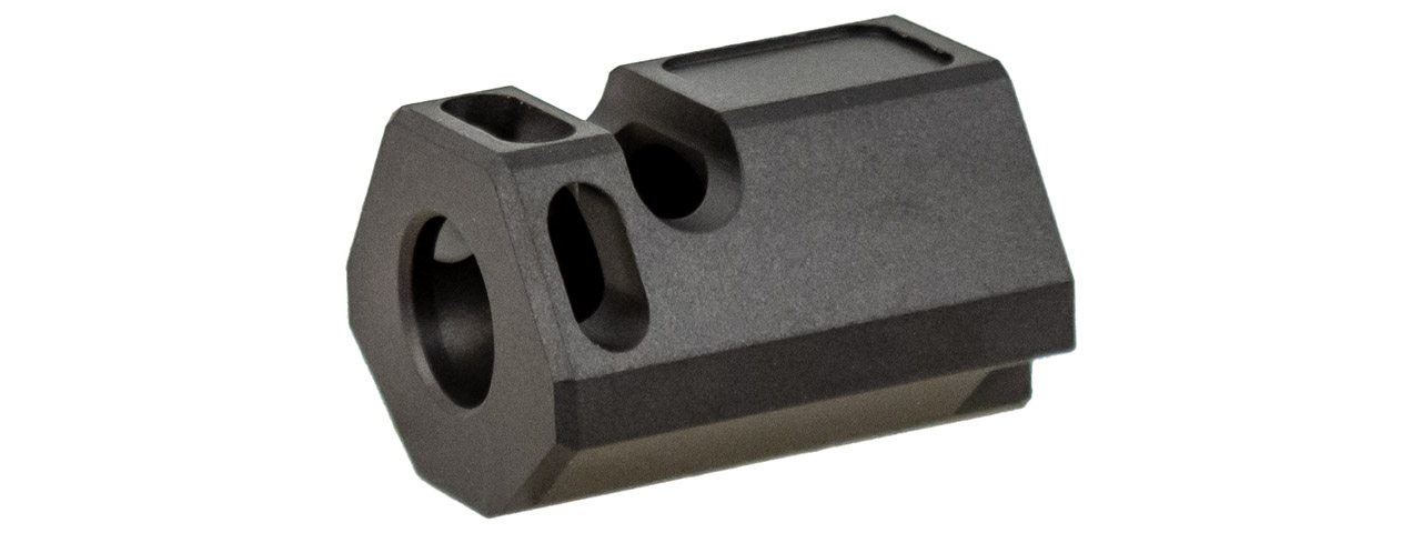 ASG CNC Aluminum Compensator for P-09 OR (Color: Black) - Click Image to Close