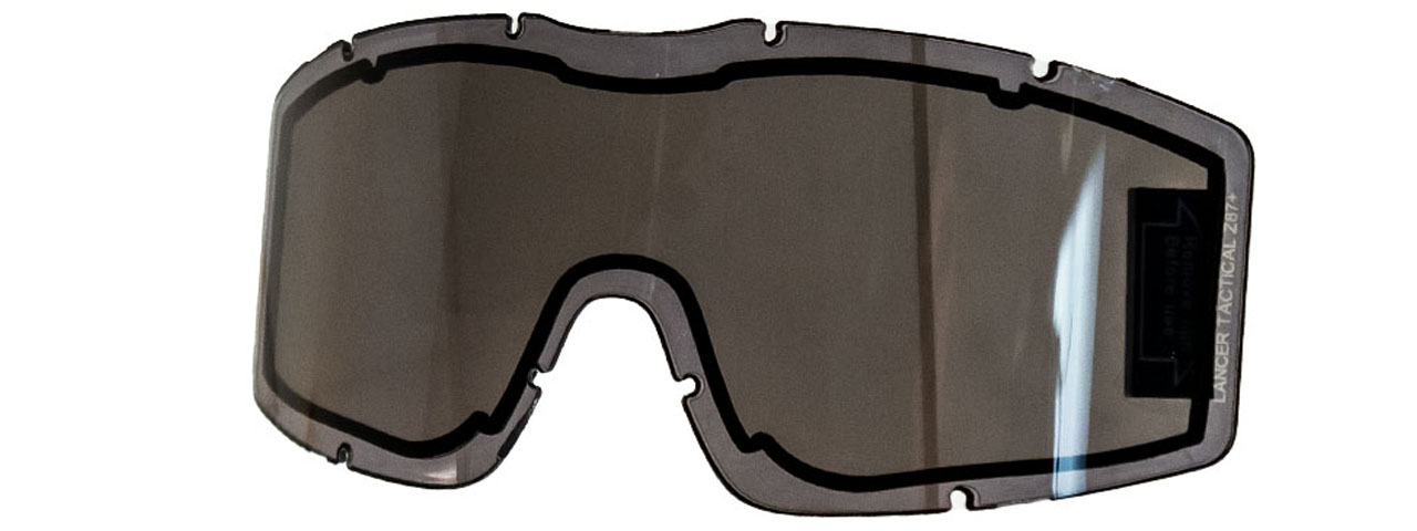 Lancer Tactical Double Pane Replacement Lens for CA-223 Goggles (Color: Black) - Click Image to Close
