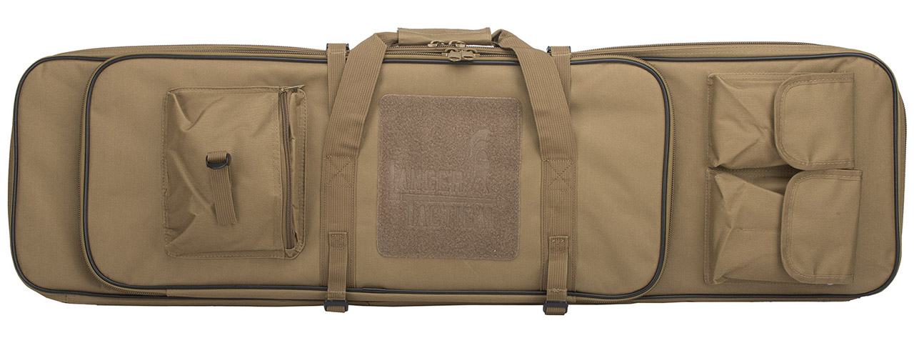 Lancer Tactical 1000D Nylon Polymer 38" Rifle Bag (Color: Tan) - Click Image to Close