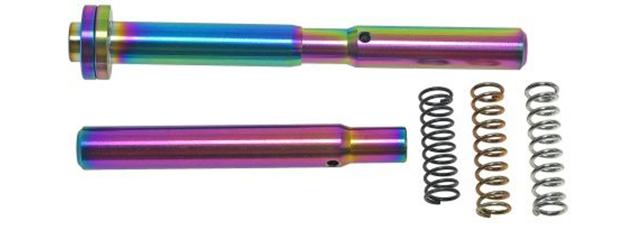 CowCow RM1 Stainless Steel Guide Rod for Tokyo Marui Hi-Capa GBB Pistols (Color: Rainbow) - Click Image to Close
