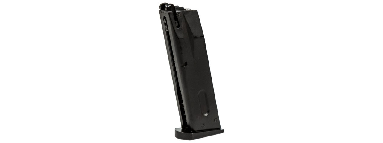 Double Bell 23 Round Green Gas Magazine for Double Bell M92 Gas Blowback Pistol (Color: Black) - Click Image to Close