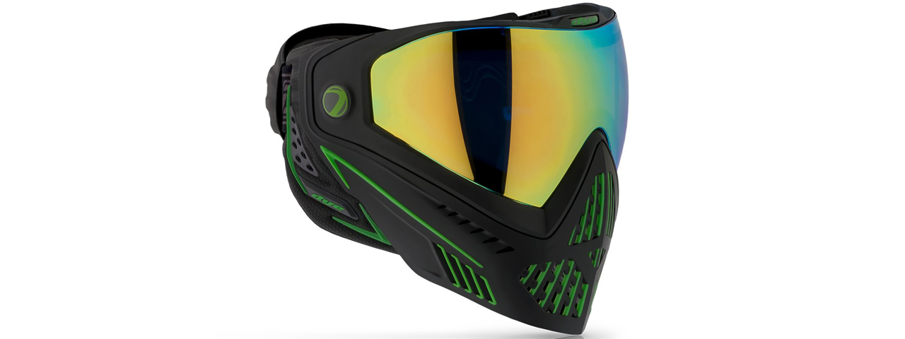 Dye i5 Pro Airsoft Full Face Mask (Color: Emerald/Lime 2.0) - Click Image to Close