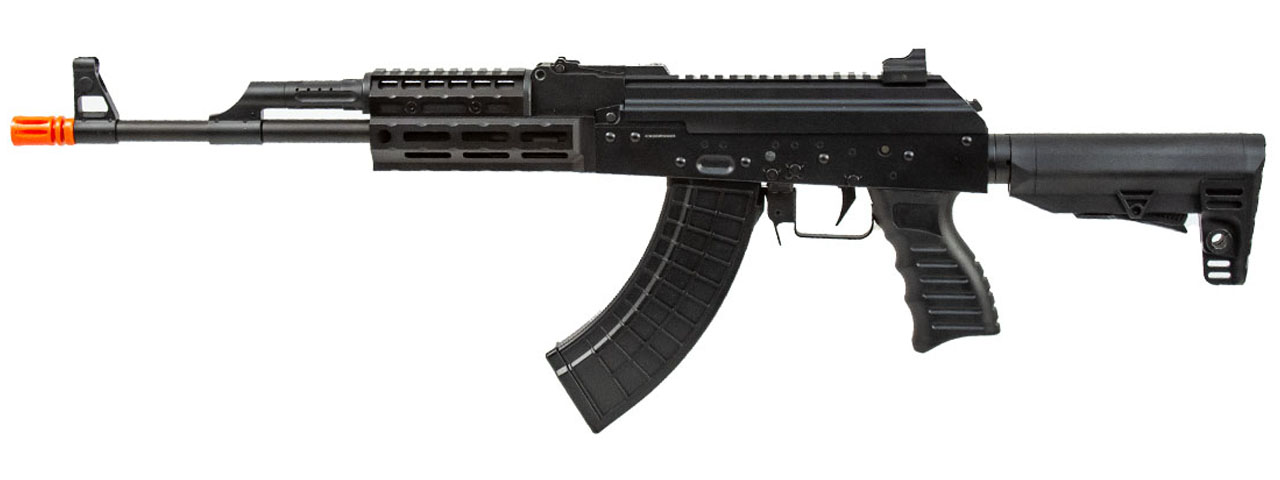 Golden Eagle M-LOK Tactical AK Airsoft AEG (Color: Black) - Click Image to Close