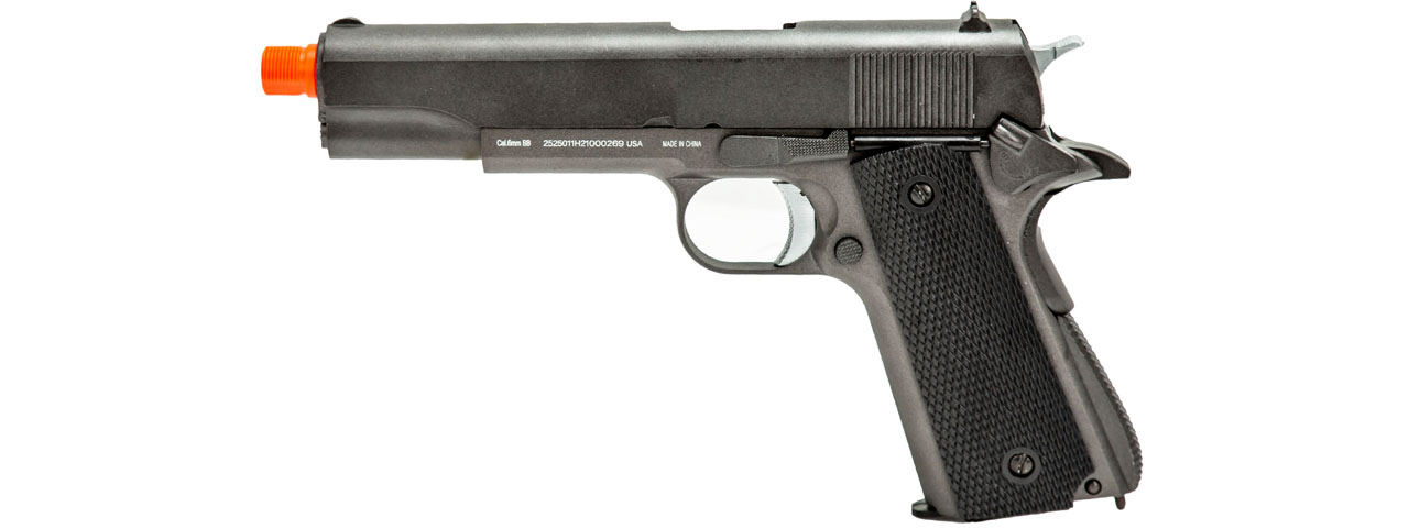 WellFire 1911 CO2 Gas Blowback Airsoft Pistol (Color: Gun Metal Gray) - Click Image to Close