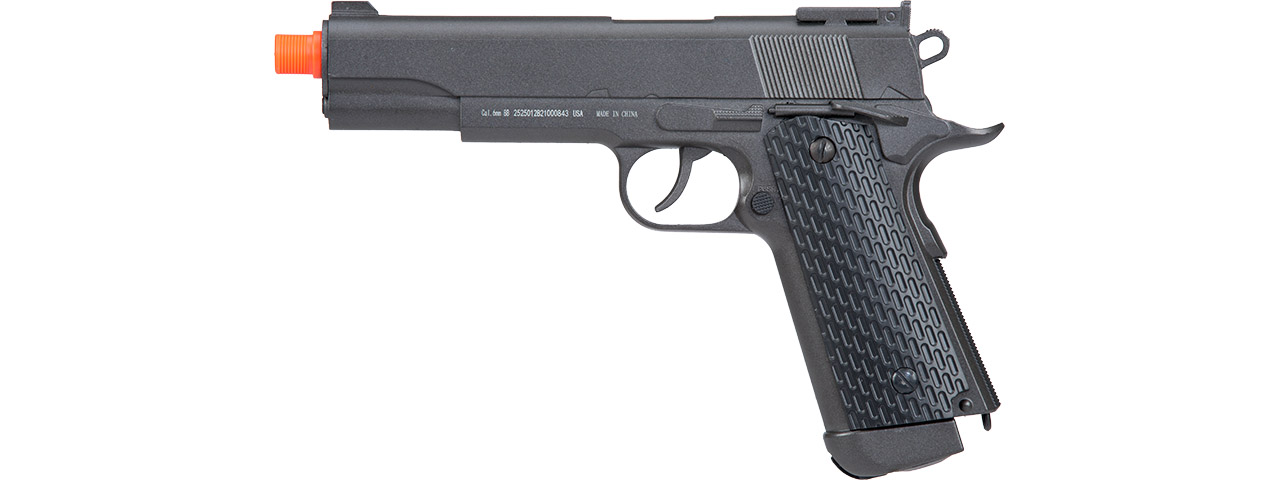 WellFire CO2 Non Blowback 1911 Airsoft Pistol (Color: Gun Metal Gray) - Click Image to Close