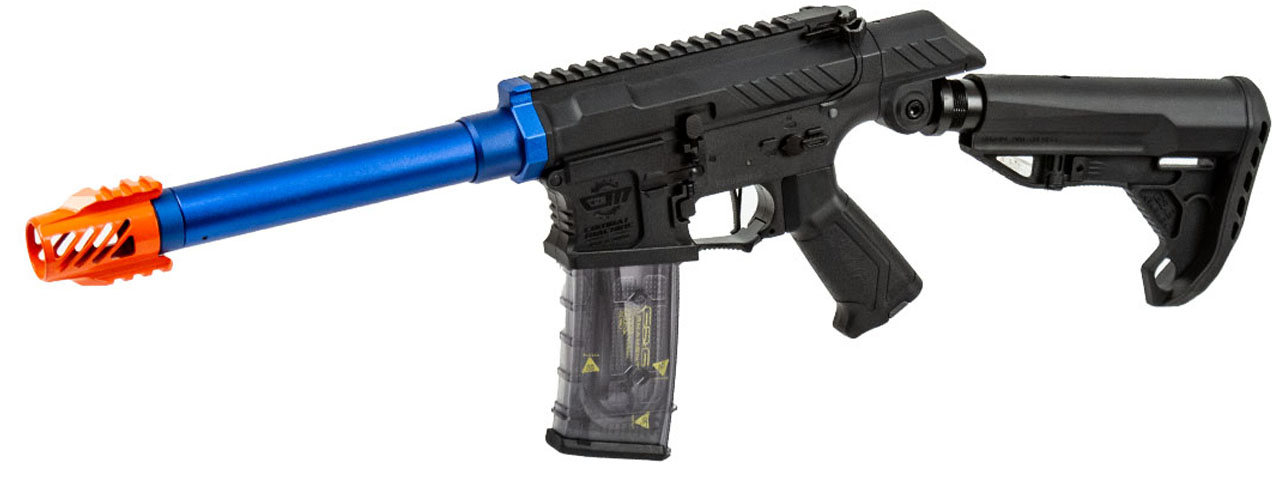 G&G SSG-1 USR Airsoft AEG Rifle w/ Variable Angle Stock and ETU Mosfet (Color: Blue) - Click Image to Close