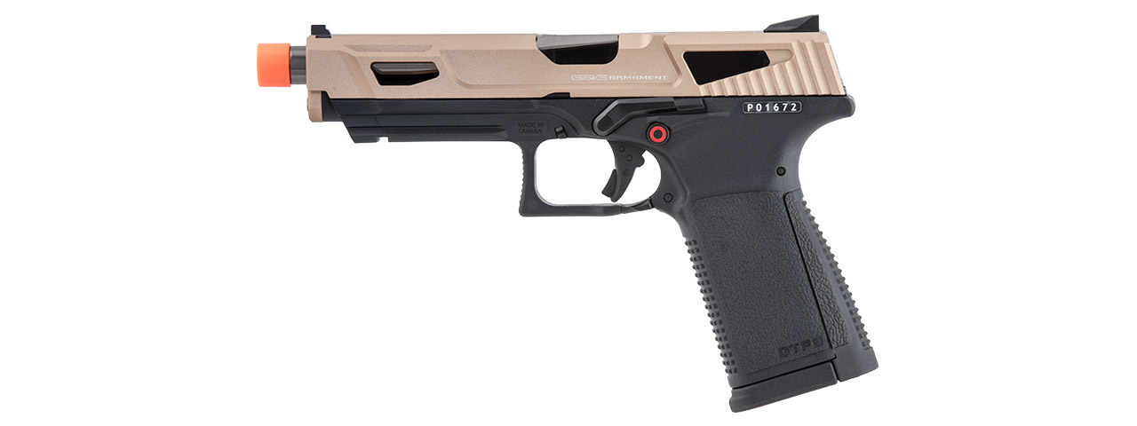 G&G GTP9 MS Gas Blowback Airsoft Pistol (Color: Black / Desert Tan) - Click Image to Close