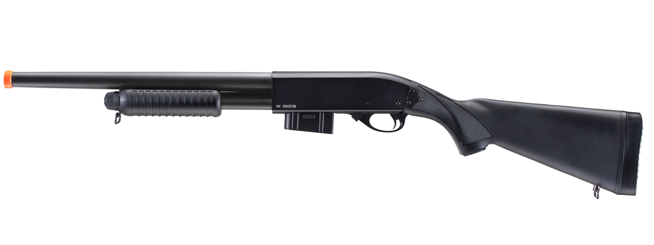 Atlas Custom Works 870 Spring Airsoft Shotgun (Black) - Click Image to Close