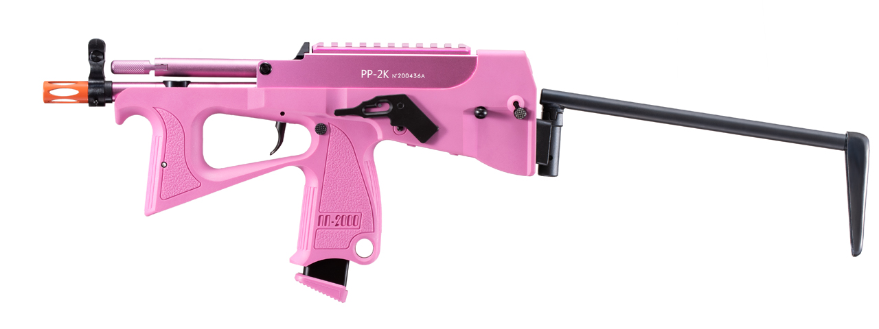 Modify Tech PP-2K Gas Blowback Airsoft SMG (Pink) - Click Image to Close