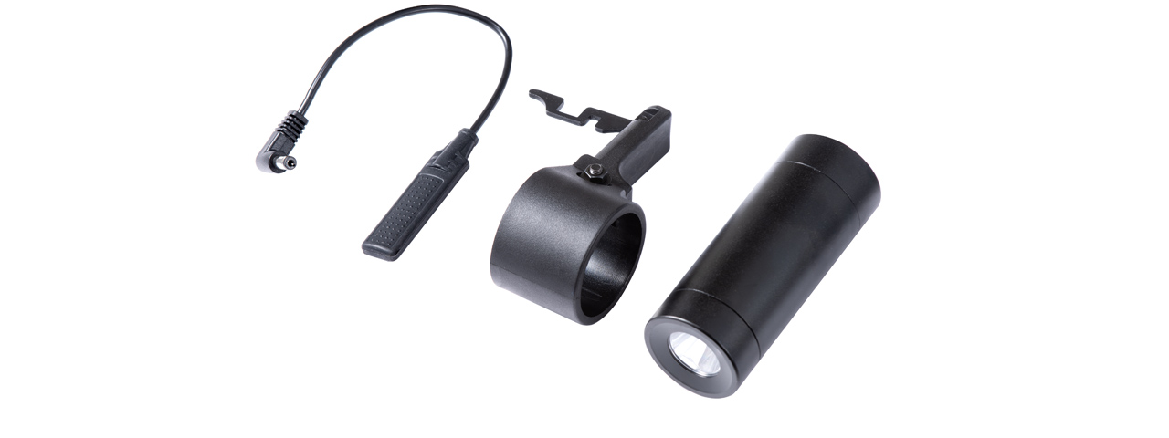 Modify PP-2K Flashlight Set with Quick Release Ring Mount and Pressure Switch (Color: Black) - Click Image to Close