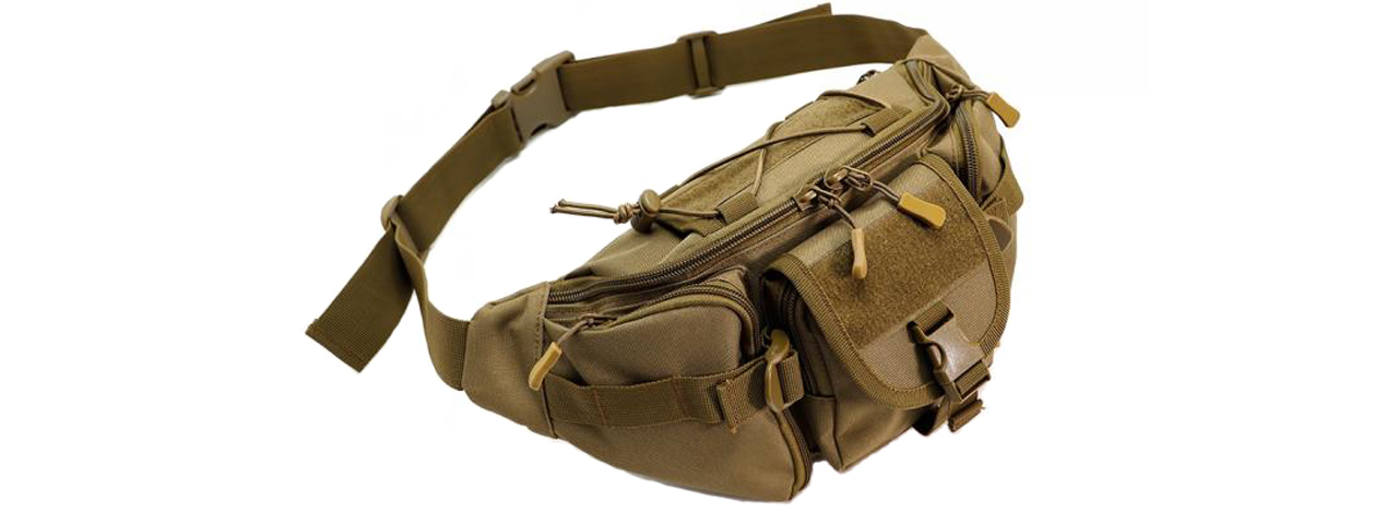 Laylax Military Waist Bag (Color: Tan) - Click Image to Close