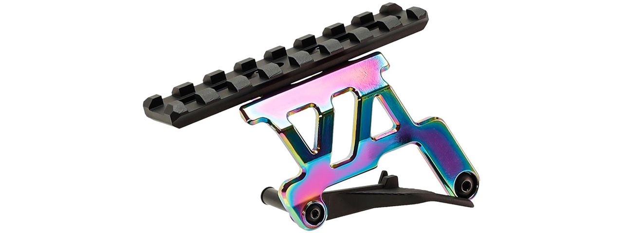 Laylax Nine Ball Aluminum Custom Neo Scope Mount Base for Tokyo Marui Hi-Capa 5.1 Series GBB Pistols (Color: Heat Gradation) - Click Image to Close