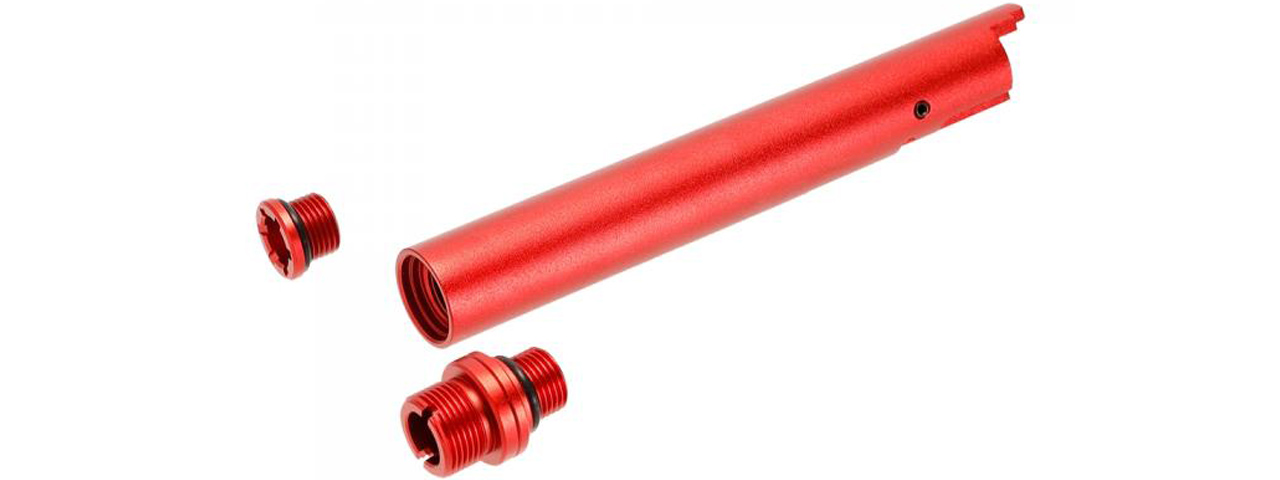 Laylax Hi-Capa 5.1 Non-Recoiling 2-Way Outer Barrel (Color: Red) - Click Image to Close
