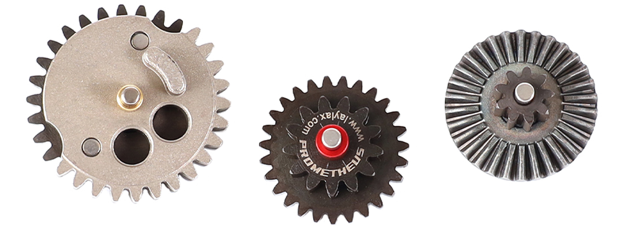 Laylax Prometheus 18:1 Reinforced NGRS EG Hard Gear Set for Version 2 Gearboxes - Click Image to Close