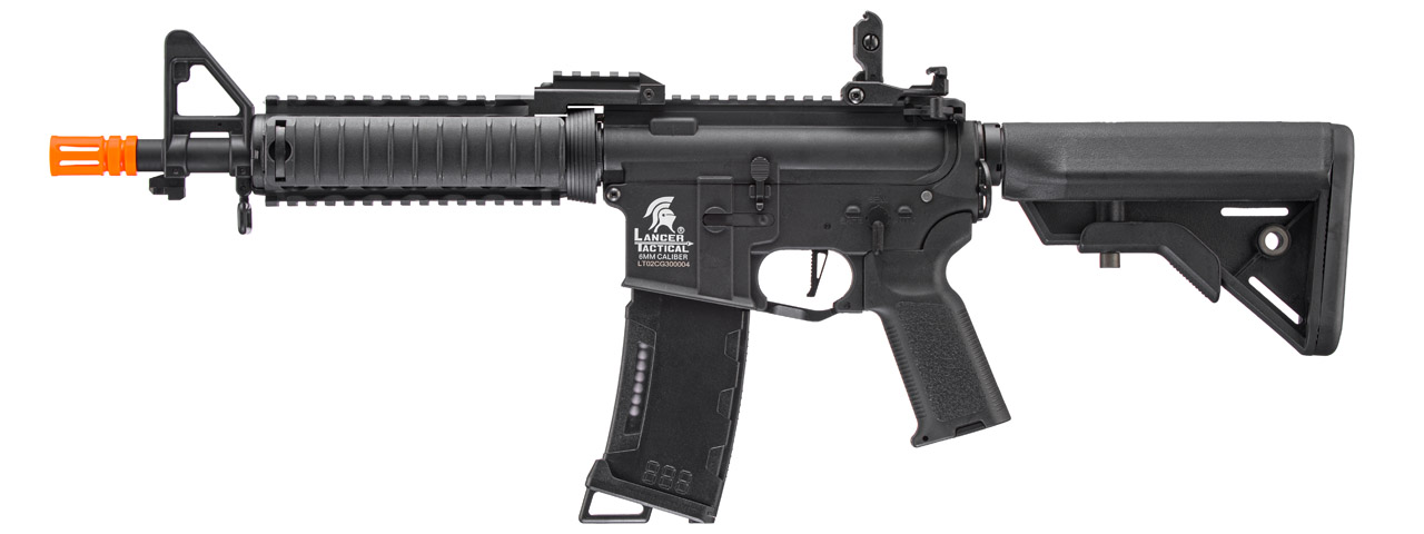 Lancer Tactical Gen 3 MK18 Mod 0 Nylon Polymer M4 Airsoft AEG Rifle (Color: Black) - Click Image to Close