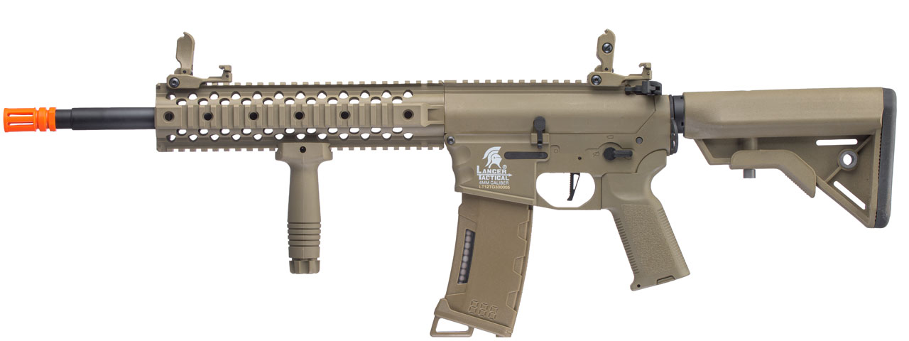 Lancer Tactical Gen 3 10" M4 Evo RIS Airsoft AEG (Color: Tan) - Click Image to Close