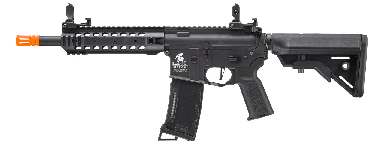 Lancer Tactical Gen 3 CQB M4 AEG Rifle (Color: Black) - Click Image to Close