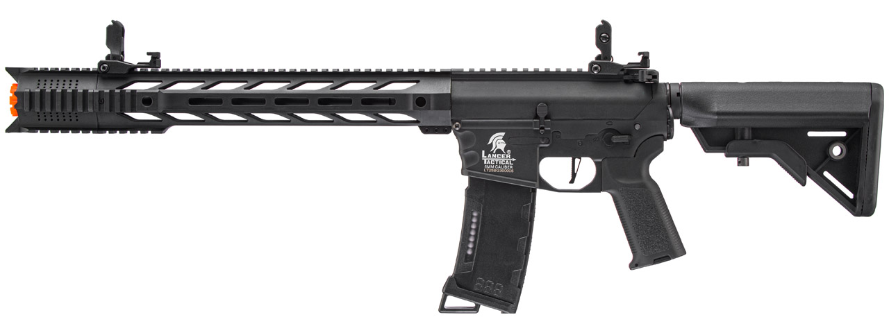 Lancer Tactical Gen 3 M4 SPR Interceptor Airsoft AEG Rifle (Color: Black) - Click Image to Close