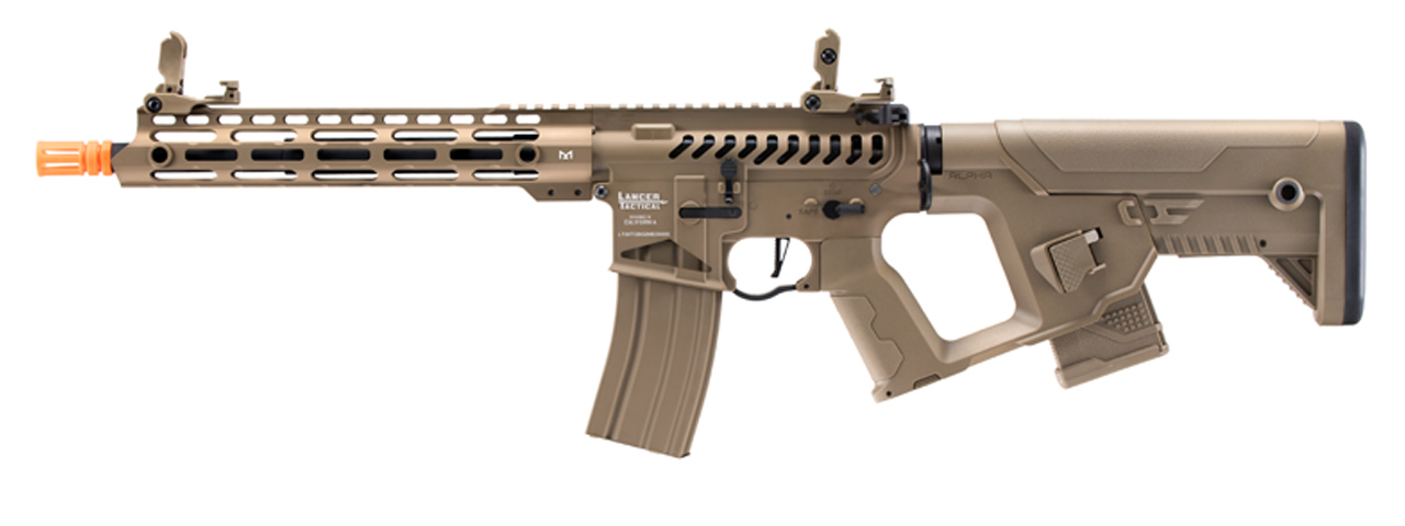 Lancer Tactical Enforcer Blackbird Skeleton AEG w/ Alpha Stock (Color: Tan) - Click Image to Close