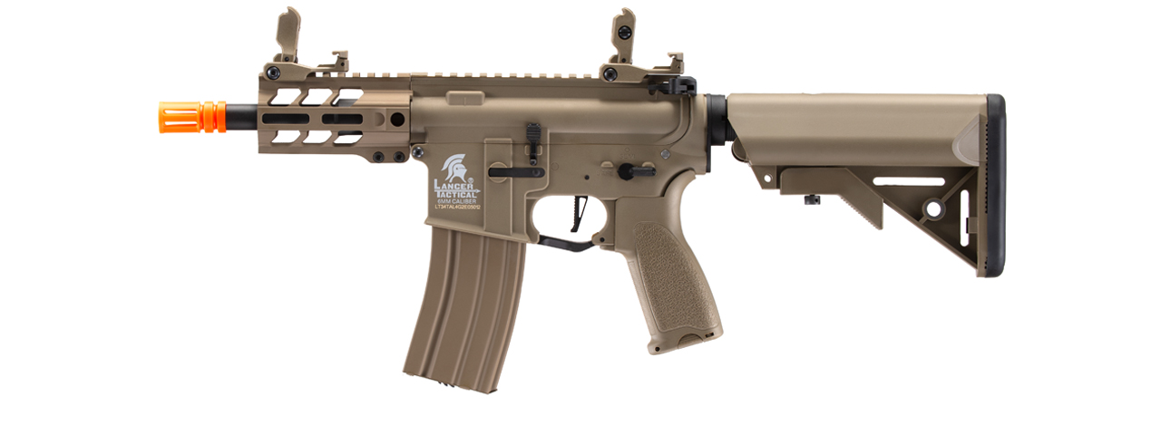 Lancer Tactical Enforcer Hybrid Gen 2 Battle Hawk 4" PDW AEG (Tan) - Click Image to Close