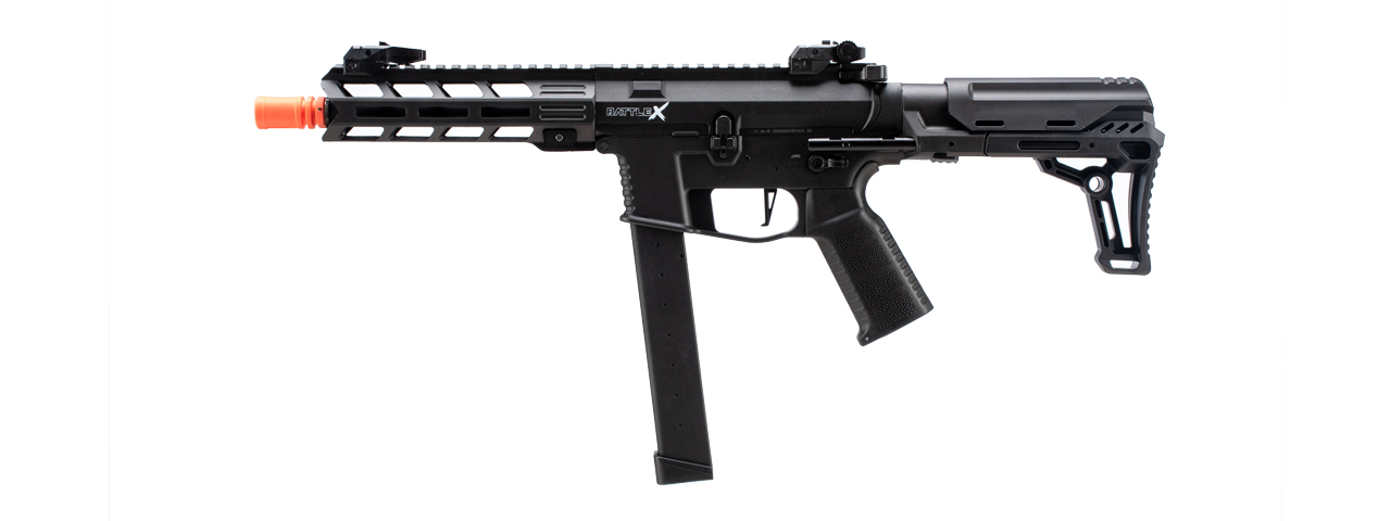 Lancer Tactical Gen 2 9mm Battle X CQB Carbine Airsoft AEG (Color: Black) - Click Image to Close