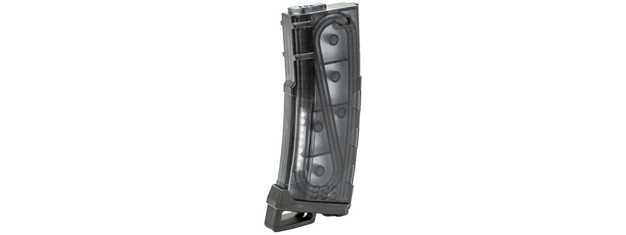 Lancer Tactical 130 Round High Speed Mid-Cap Magazine (Color: Smoked) - Click Image to Close