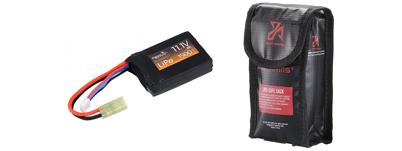 Lancer Tactical 11.1v 1500mAh 20C Flat Lipo Battery - Click Image to Close