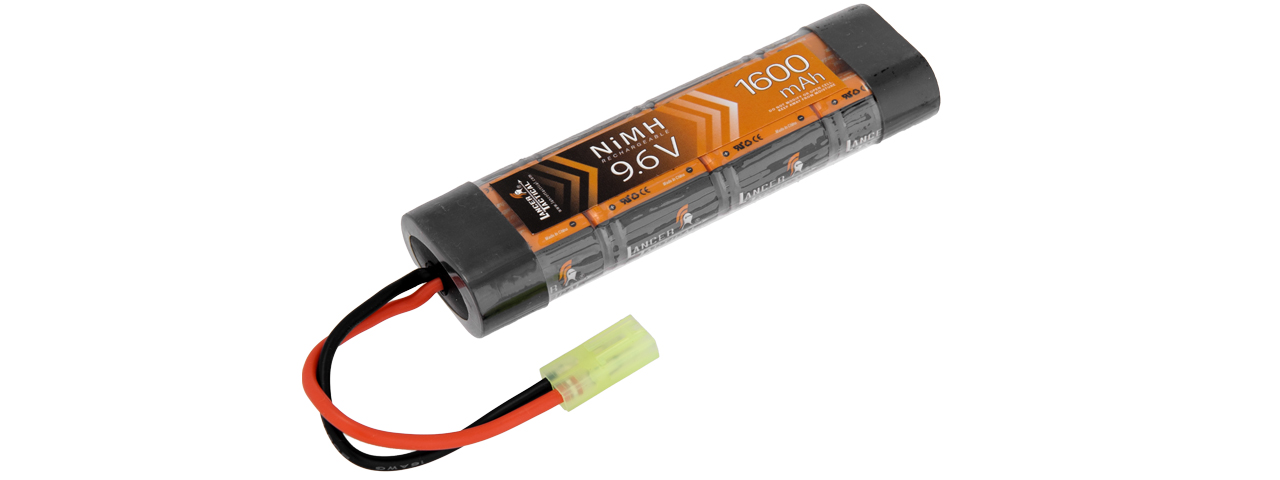 Lancer Tactical 9.6v 1600mAh Flat NiMH Battery - Click Image to Close