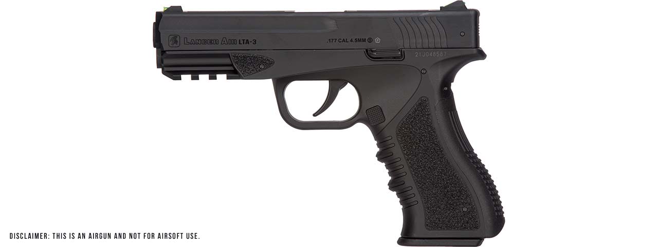 Lancer Air Defender LTA-3B CO2 Half-Blowback 4.5mm AirGun (Color: Black) - Click Image to Close