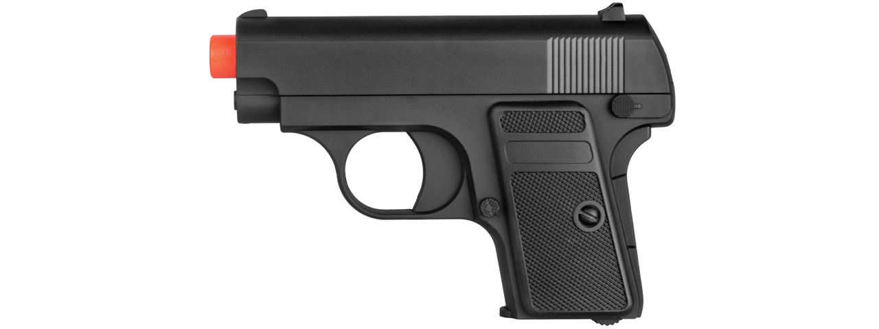 Lancer Tactical M222 Spring Powered Airsoft Pistol (Color: Black) - Click Image to Close