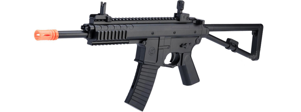 Double Eagle M307F Spring Powered Airsoft PDW Rifle (Color: Black) - Click Image to Close