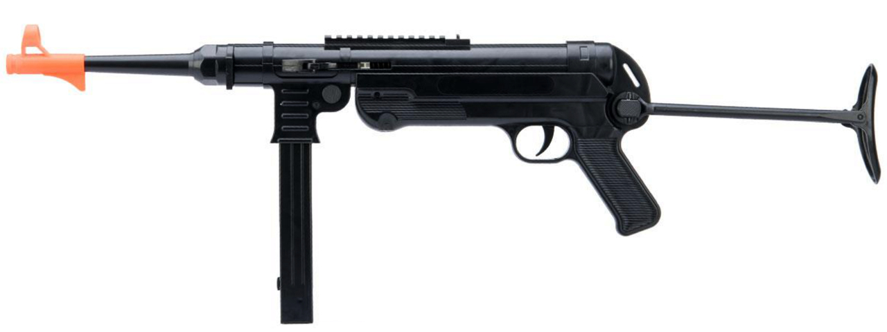 Double Eagle MP40 WWII Spring Rifle in Polybag (Color: Black) - Click Image to Close