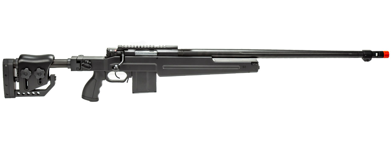WellFire MB4415B Bolt Action Airsoft Sniper Rifle (Color: Black) - Click Image to Close