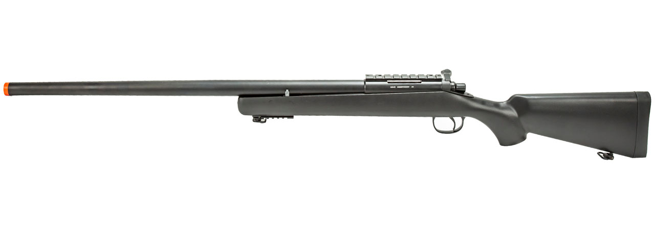 WellFire MBG23B Bolt Action Gas Powered Airsoft Sniper Rifle (Color: Black) - Click Image to Close