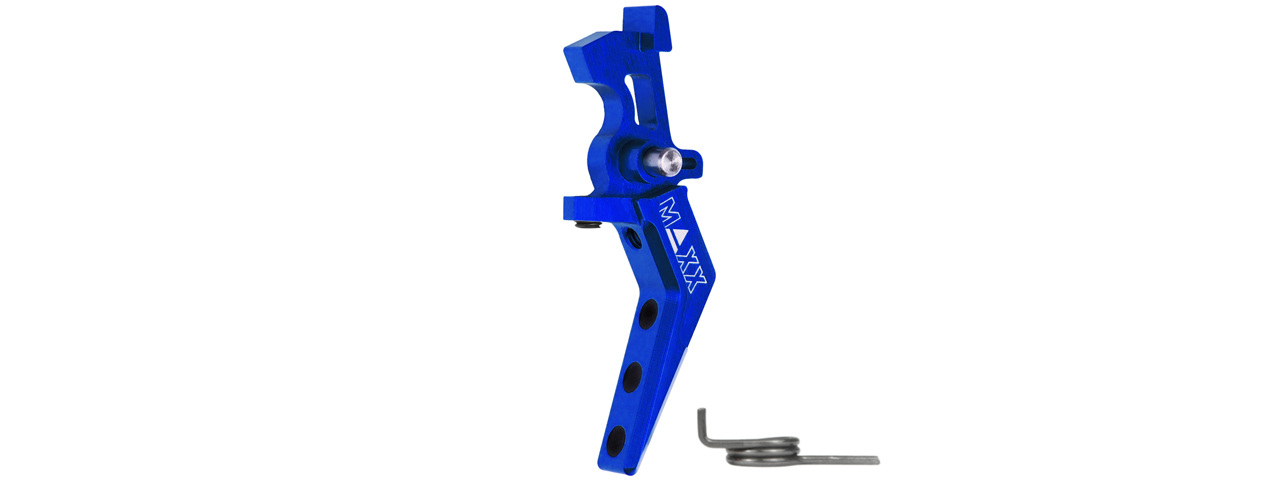 Maxx Model CNC Aluminum Advanced Speed Trigger Style A (Color: Blue) - Click Image to Close