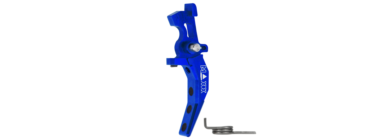 Maxx Model CNC Aluminum Advanced Speed Trigger Style C (Color: Blue) - Click Image to Close