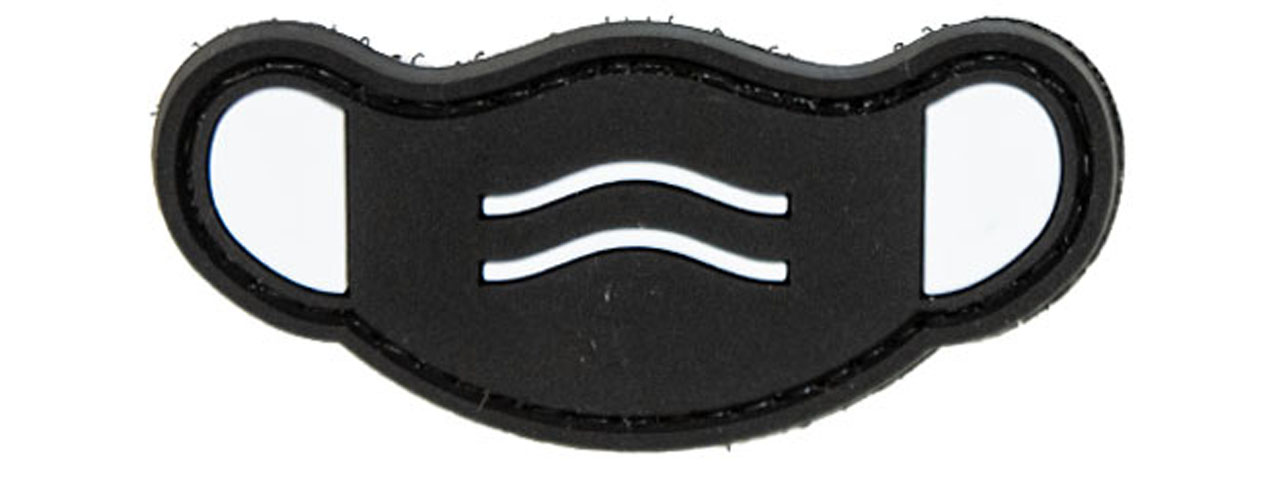 Covid 19 Face Mask Morale Patch (Color: Black) - Click Image to Close