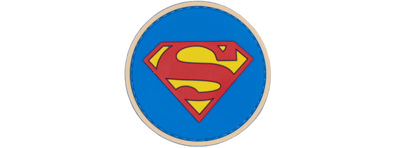Superman Logo PVC Patch - Click Image to Close