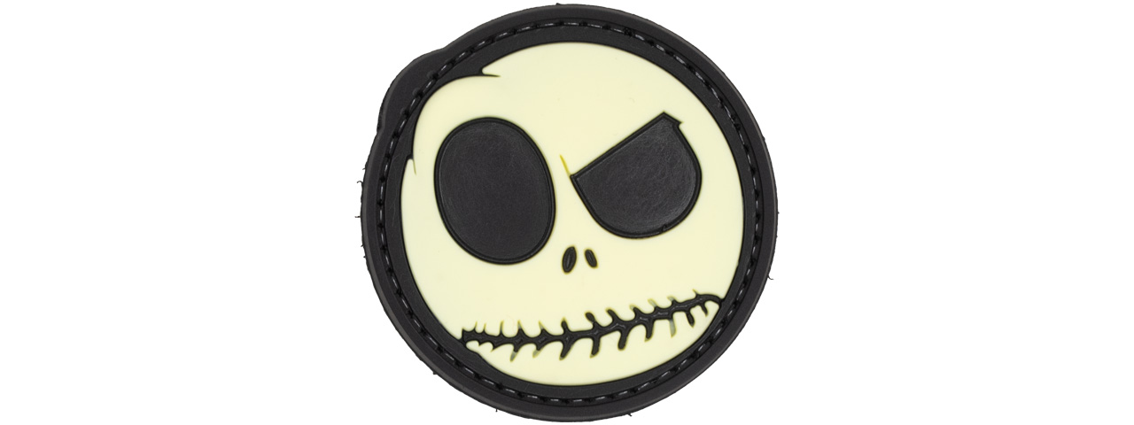 Glow in the Dark Big Nightmare Smiley PVC Patch - Click Image to Close