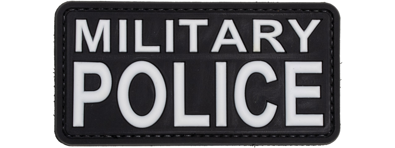 Military Police PVC Patch (Color: White and Black) - Click Image to Close